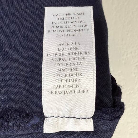 Frank & Eileen Kinsale Trousers Pants Navy Blue Classic Coastal Chic Size 12 - Picture 6 of 6